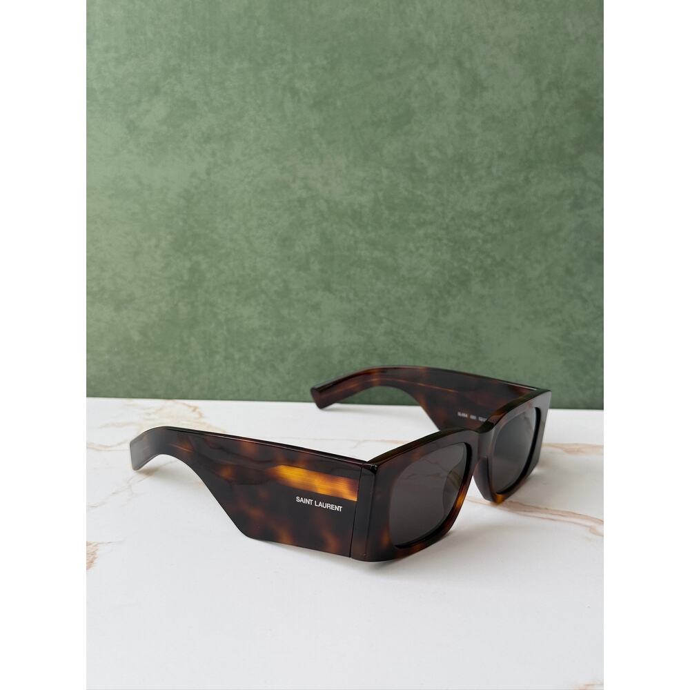 NEW Saint Laurent SL654 Sunglasses in Havana Brown $545 - Picture 6 of 8